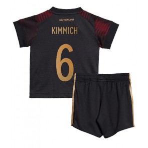 Německo Joshua Kimmich #6 Dětské Venkovní dres komplet MS 2022 Krátký Rukáv (+ trenýrky)